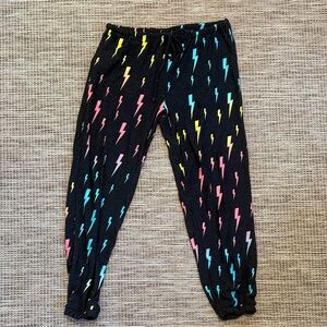 Chaser Black Joggers with Colorful Accents